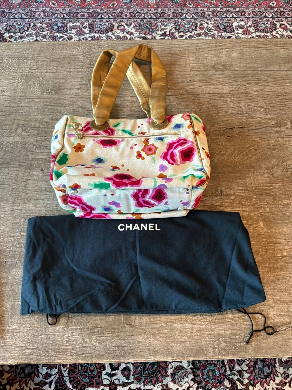 Chanel Pret-a-Porter Printemps 2004 Floral Tote - MINT!